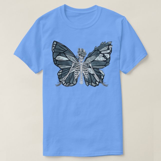 Fairycore Fairies Skeleton Dark Grunge Kinderwhore T Shirt (Design framsida)