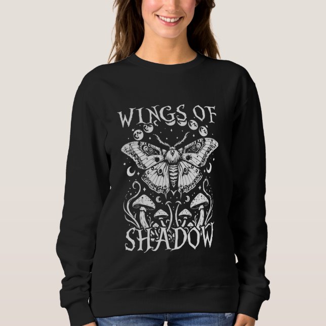 Fairycore Fairy Vingar Shadow T Shirt (Framsida)