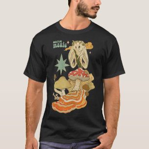 Fairycore Gothic Fairy Grunge Moth Mushroom Garden T Shirt