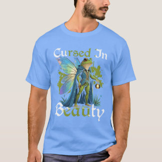 Fairycore Mörk Fairy Gothic Art Curted in Beauty T Shirt