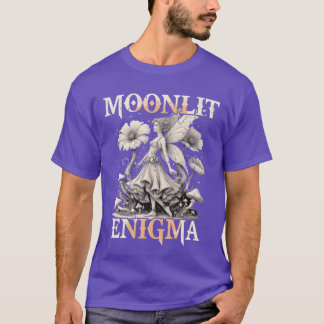 Fairycore Mörk Fairy Moonlit Enigma-gåva T Shirt