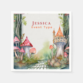 FAIRYCORE Princess Fairytale Castle Kingdom Anpass Pappersservett