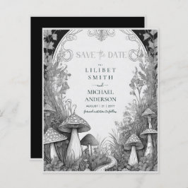 Fairycore Save Date Goblincore-svampar