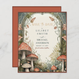 Fairycore Save Date Goblincore-svampar