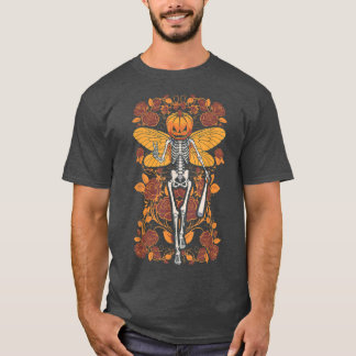 Fairycore Skeleton Butterfly Fairy Gothic Hallowee T Shirt