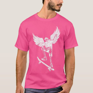 Fairycore Skeleton Skateboarding Grunge Fairy Aest T Shirt