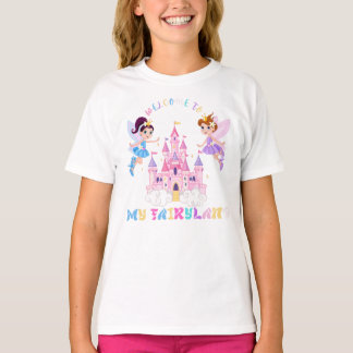 Fairyland Castle with Cute Fairies T Shirt