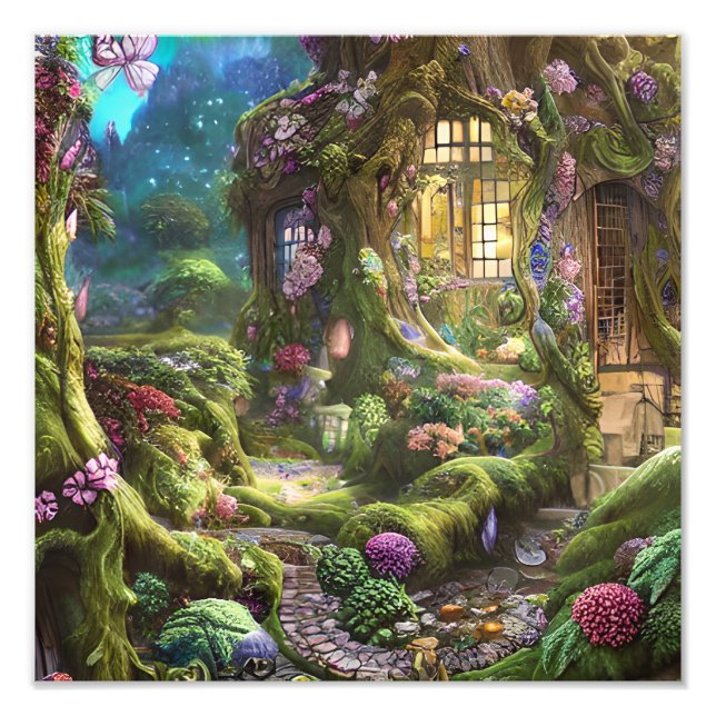 Fairyland Forest Graphic Fototryck (Framsidan)