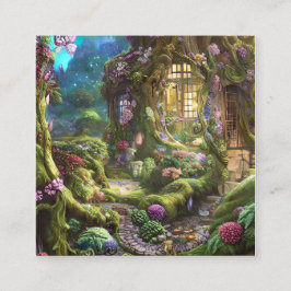 Fairyland Forest Graphic Fyrkantigt Visitkort