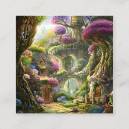 Fairyland Forest Graphic Fyrkantigt Visitkort