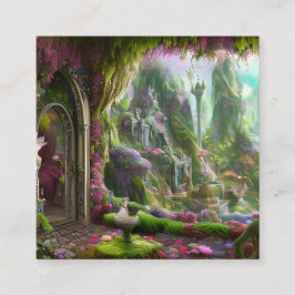 Fairyland Forest Graphic Fyrkantigt Visitkort