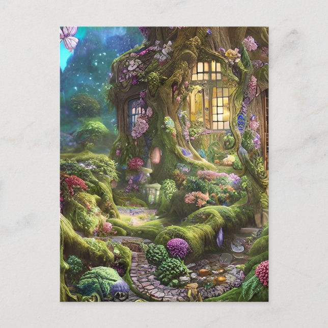 Fairyland Forest Graphic Vykort (Framsida)