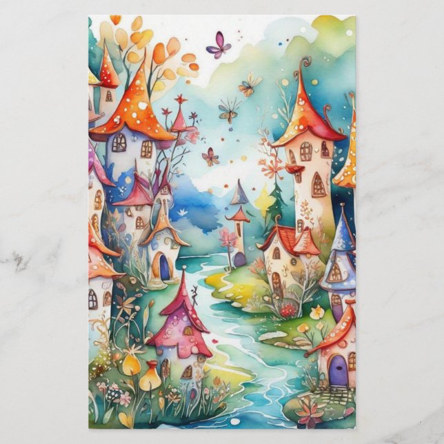 Fairyland magi castle brevpapper (Framsida)