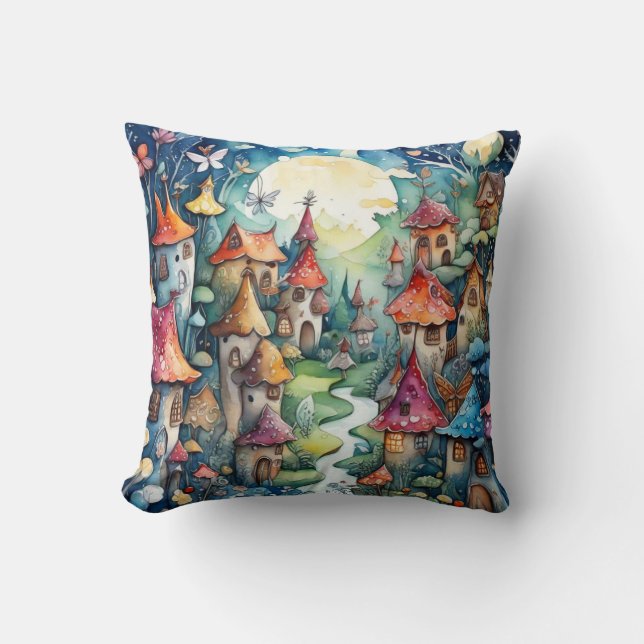 Fairyland magi castle kudde (Framsida)