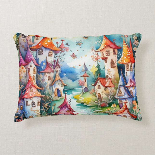 Fairyland magi castle prydnadskudde (Framsidan)