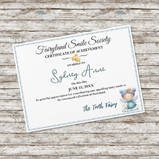 Fairyland Smile Society Certifikat för prestation