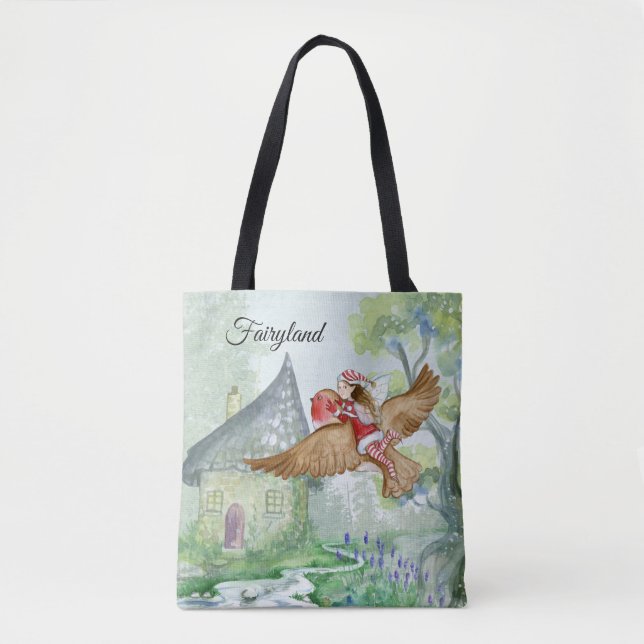 Fairyland Tote Bag Tygkasse (Framsida)