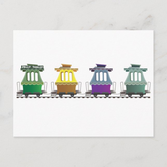 Fairylands Jolly Trolly i Oakland Helg Vykort (Framsida)