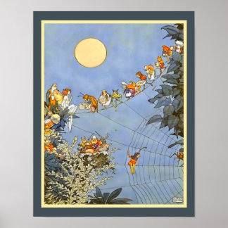 Fairy's Birthday av William Heath Robinson Poster