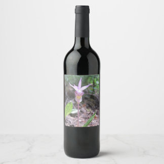 Fairysko Orchid Flower Vinflaska Etikett