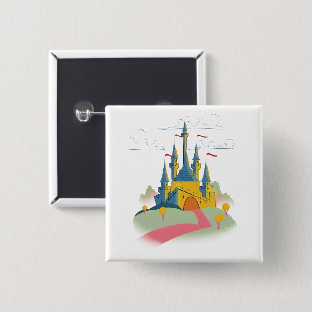 Fairytail Castle Knapp (Framsida & baksida)