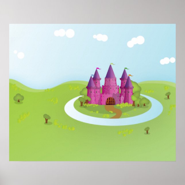 FairyTail Castle Pixelated Edition Poster (Framsidan)