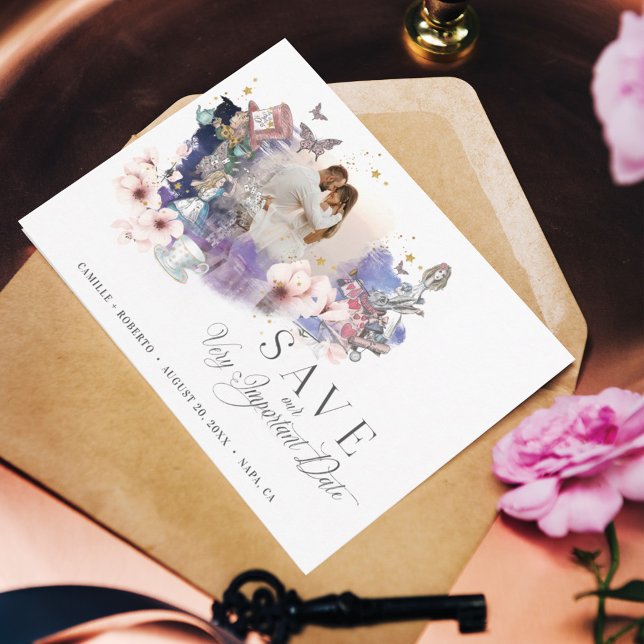 Fairytale Alice i underlandet - viktigt datum Foto Spara Datumet (Skapare uppladdad)