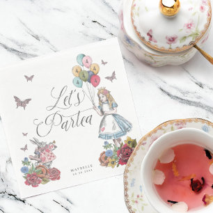 Fairytale Alice i Wonderland Birthday Tea Party Pappersservett
