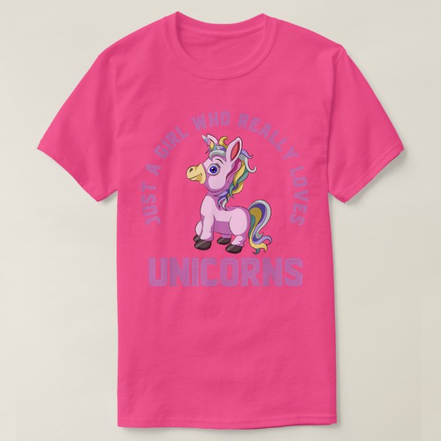 Fairytale Animal Lover bara en flicka som Verklige T Shirt (Design framsida)
