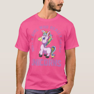 Fairytale Animal Lover bara en flicka som Verklige T Shirt
