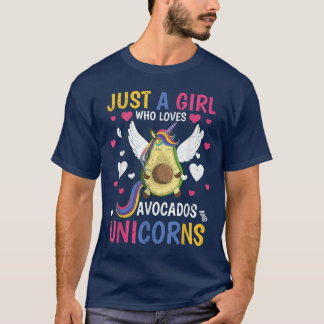 Fairytale Animal Lover Girls Women Cute Avocado Un T Shirt