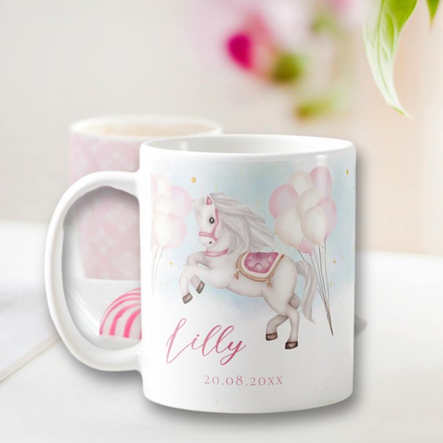 Fairytale baby Pony pinky balloons stjärna Kaffemugg (Skapare uppladdad)