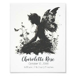 Fairytale Baby Shower-gåva | Poster födelseattenta