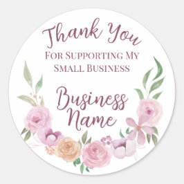 Fairytale Blommigt Small Business Stickers Runt Klistermärke