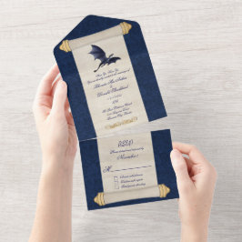 Fairytale Blue Dragon Rulla Bröllop