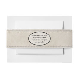 Fairytale Bröllop Band För Inbjudningskort