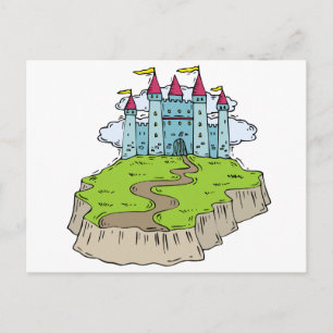 Fairytale Bröllop Castle Vykort