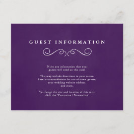 Fairytale Bröllop sätter in kort i Royalets Lila