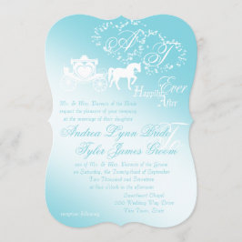 Fairytale Carriage and Hearts Inbjudningar