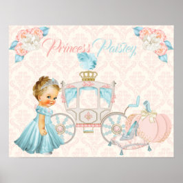 Fairytale Carriage Princess Personlig Nursery Poster