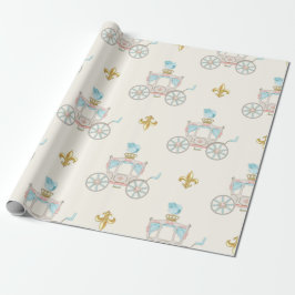 Fairytale Carriage Royal Fleur Guld  Ivory Presentpapper