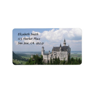 Fairytale Castle Adressetiketters Adressetikett