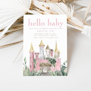Fairytale Castle Fantasy Baby Shower-inbjudan Inbjudningar
