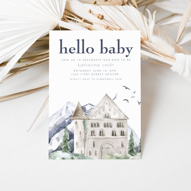 Fairytale Castle Fantasy Baby Shower-inbjudan Inbjudningar (Skapare uppladdad)