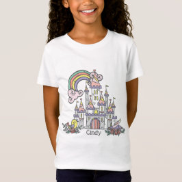 Fairytale Castle Princess Custom Name T Shirt