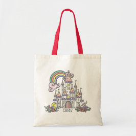 Fairytale Castle Princess Custom Name Tygkasse