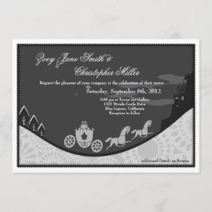 Fairytale Cinderella Theme Wedding bjudande in Inbjudningar
