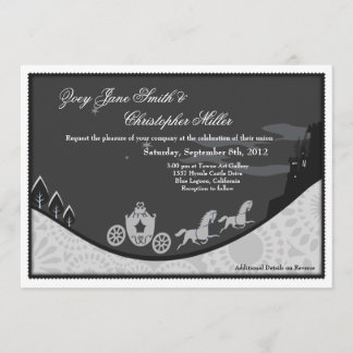 Fairytale Cinderella Theme Wedding bjudande in Inbjudningar