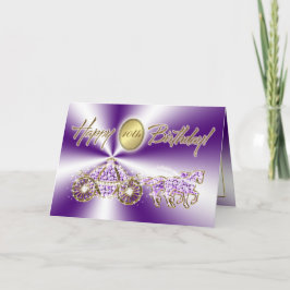 Fairytale Coach Children's Birthday Card Kort
