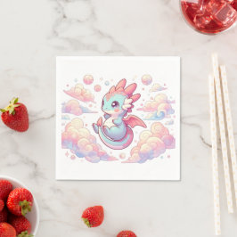 Fairytale Dragon Baby Shower Pappersservett